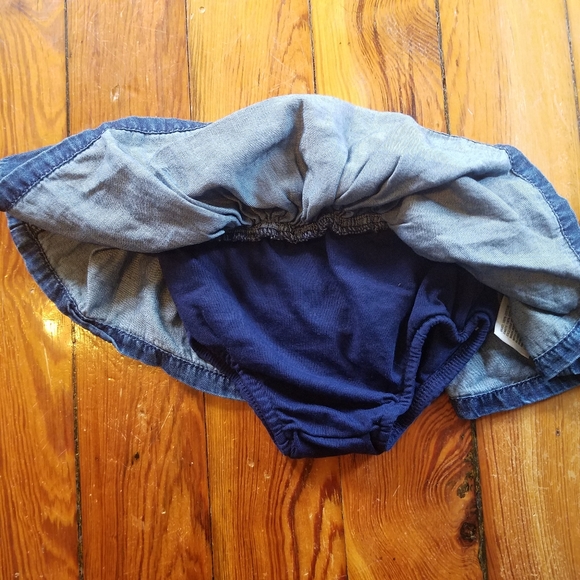Cat & Jack Bundle Baby Girl's Bodysuits Onesies Denim Skirt 0-3 Months - Picture 4 of 4